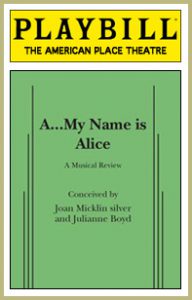 A My Name is Alice playbill