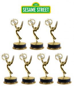 emmy statuettes for Sesame Street